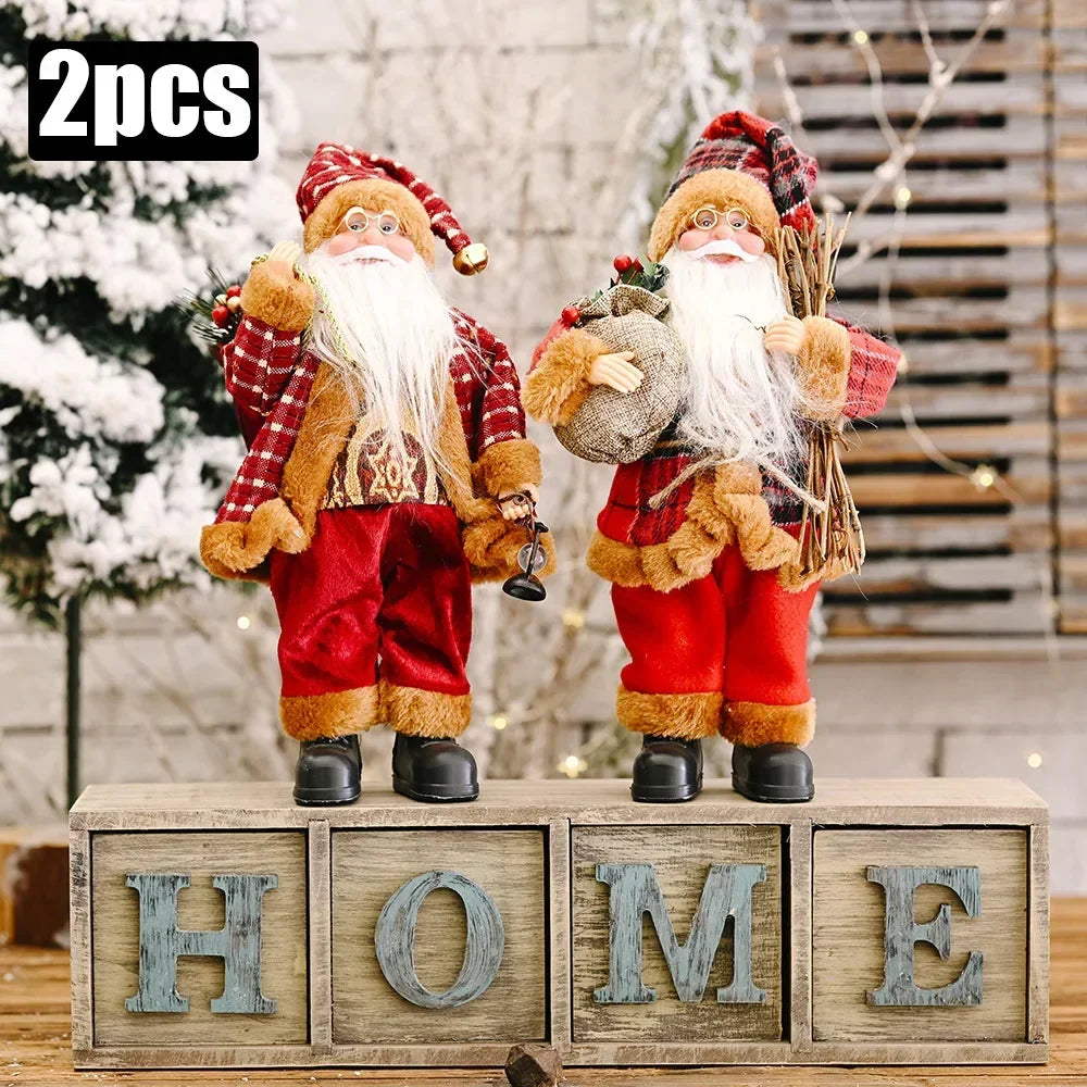 Boneco Papai Noel 30cm para Decoração de Natal
