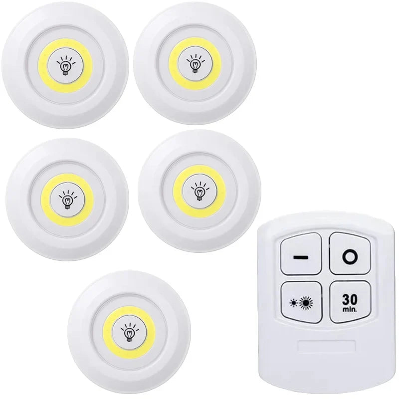 Kit Luminárias LED sem fio com Controle Remoto - Loja Sem Barreiras