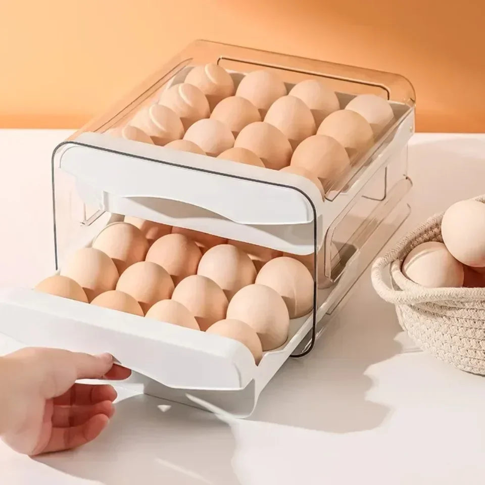 Refrigerator Egg Organizer with Drawer