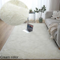 Tapete Felpudo Creme Antiderrapante para Sala e Quarto