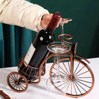 Decorative Metal Wine Holder – Retro Bicycle Design (Copper Finish)