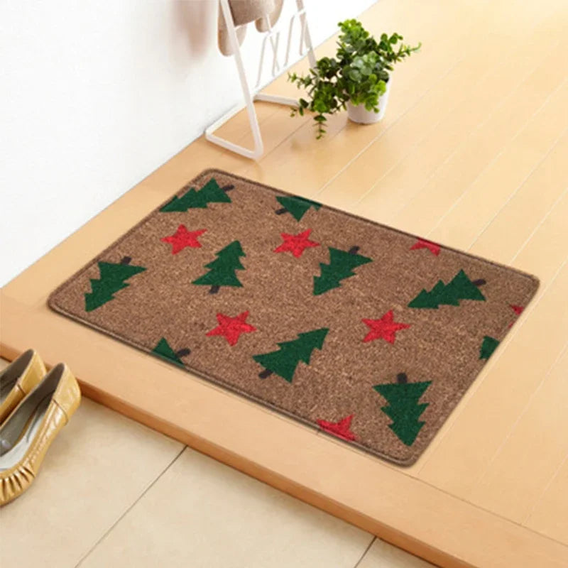Tapete de Natal Para Porta de Entrada Decoração de Natal