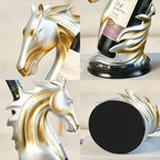 Luxury Resin Horse Wine Holder