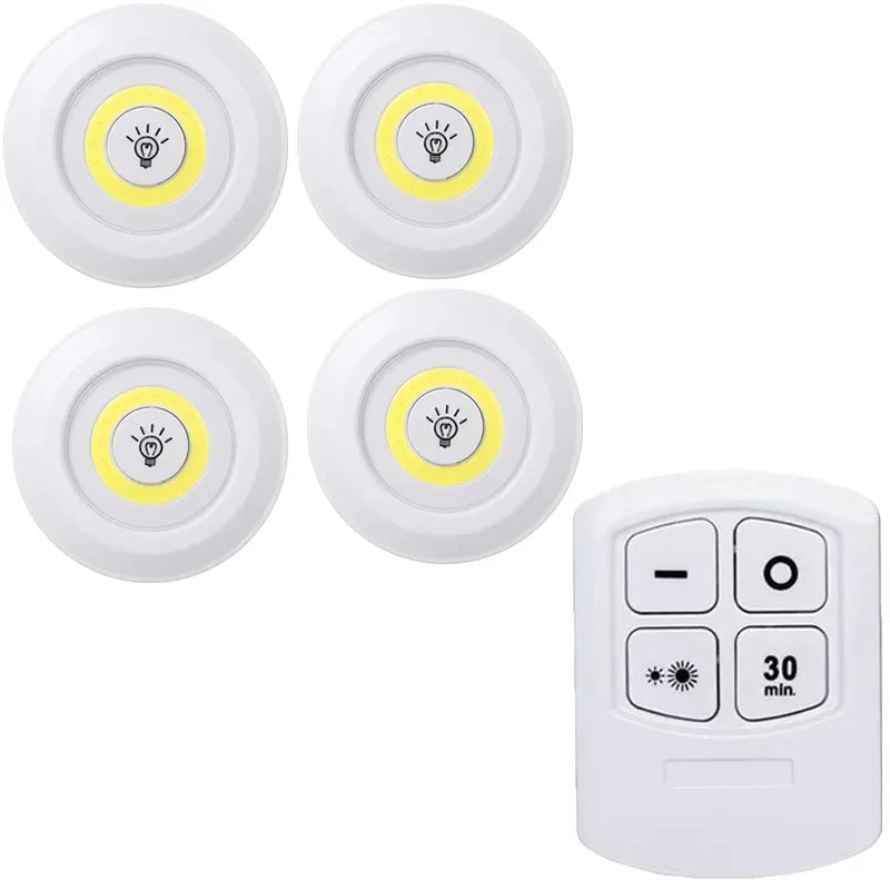Kit Luminárias LED sem fio com Controle Remoto - Loja Sem Barreiras