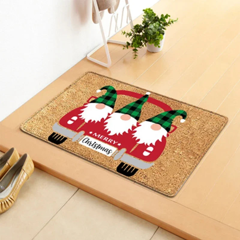Tapete de Natal Para Porta de Entrada Decoração de Natal