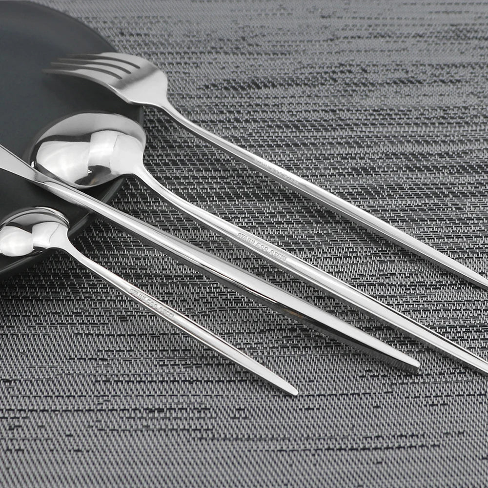 Luxury Stainless Steel Cutlery Set – 24 Pieces
