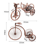 Decorative Metal Wine Holder – Retro Bicycle Design (Copper Finish)