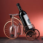 Decorative Metal Wine Holder – Retro Bicycle Design (Copper Finish)