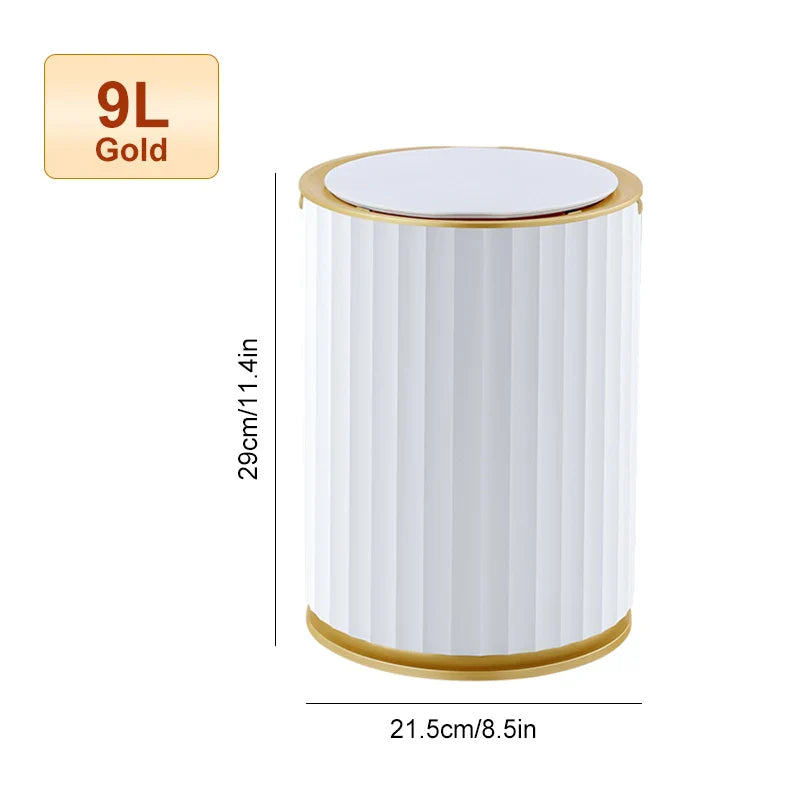 Automatic Round 9L Sensor Trash Can for Bathroom and Kitchen