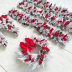 Guirlanda de Natal com Rattan Nevada para Porta