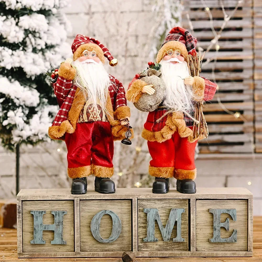 Boneco Papai Noel 30cm para Decoração de Natal