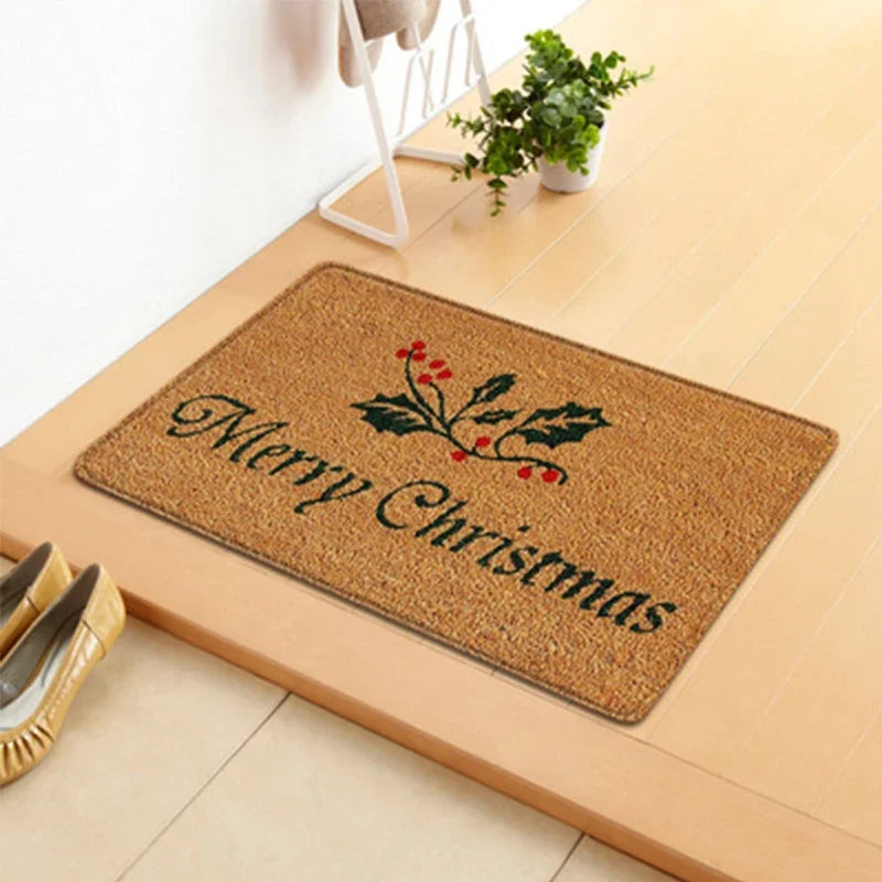 Tapete de Natal Para Porta de Entrada Decoração de Natal