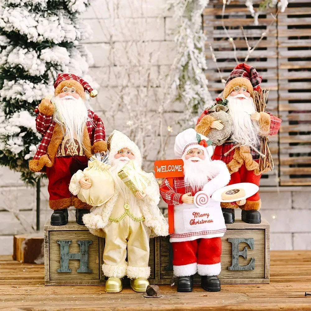 Boneco Papai Noel 30cm para Decoração de Natal