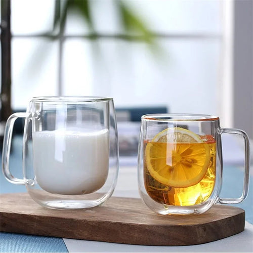 Caneca de Vidro Parede Dupla