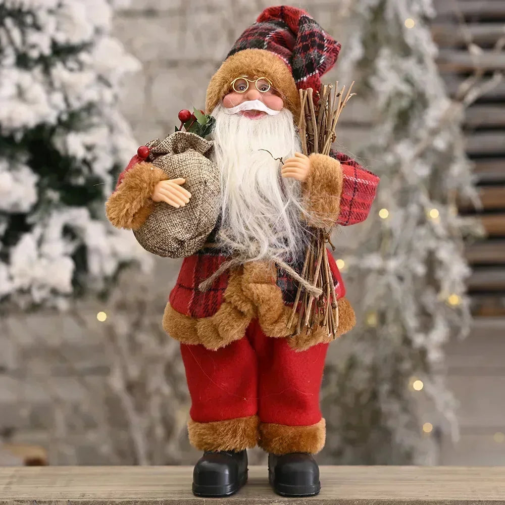 Boneco Papai Noel 30cm para Decoração de Natal