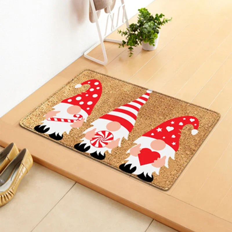 Tapete de Natal Para Porta de Entrada Decoração de Natal