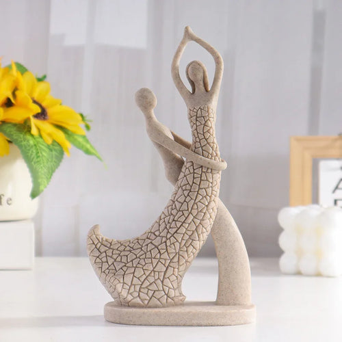 Abstract Couple Table Sculpture