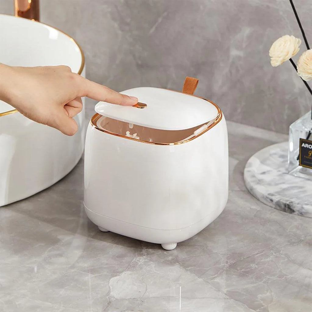 Luxury Decorative Desktop Trash Can