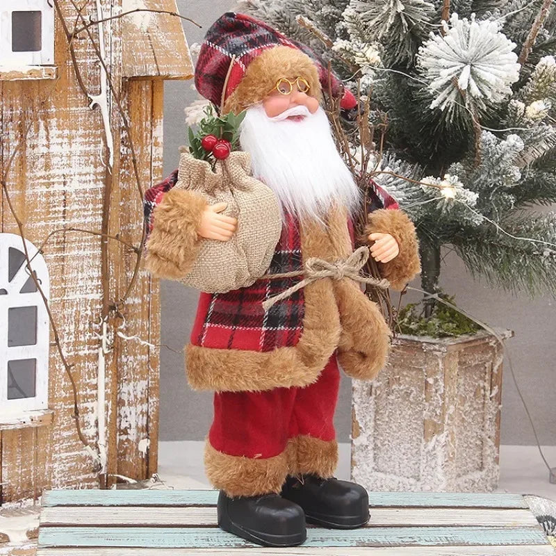 Boneco Papai Noel 30cm para Decoração de Natal