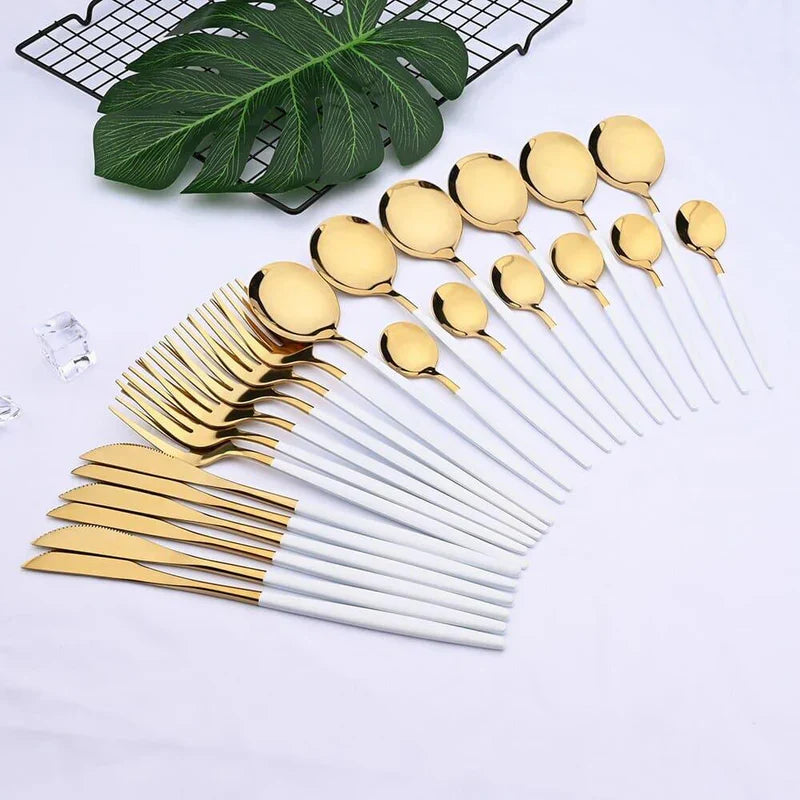 Luxury Stainless Steel Cutlery Set – 24 Pieces