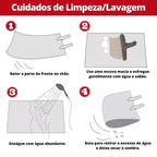 Tapete Felpudo Cinza Escuro Mescla Antiderrapante para Sala - Loja Sem Barreiras