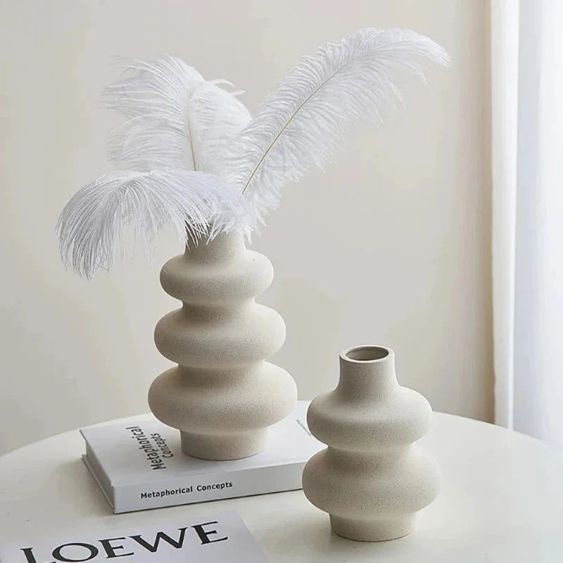 Vaso Decorativos de Cerâmica para Sala e Quarto - Loja Sem Barreiras