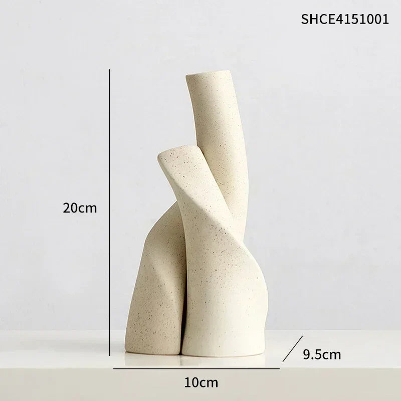 Vaso de Cerâmica Decorativo Fosco - Loja Sem Barreiras