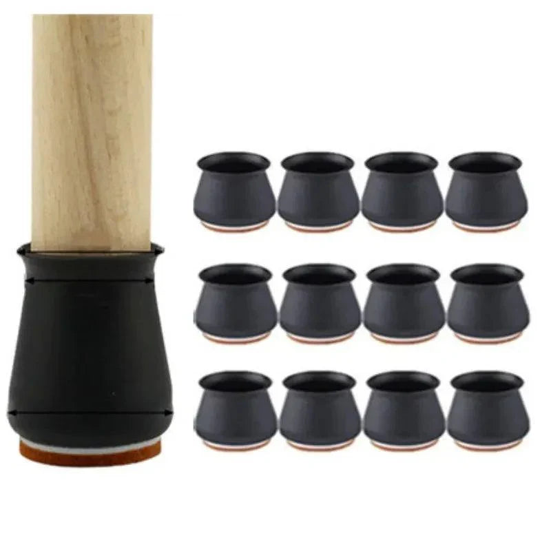 Silicone Chair Leg Protectors – Set of 24 Pieces